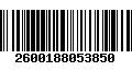 Código de Barras 2600188053850