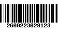 Código de Barras 2600223029123