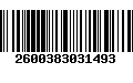 Código de Barras 2600383031493