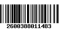 Código de Barras 2600388011483