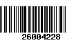 Código de Barras 26004228