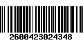 Código de Barras 2600423024348