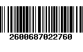 Código de Barras 2600687022760