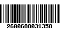 Código de Barras 2600688031358