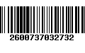 Código de Barras 2600737032732