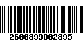 Código de Barras 2600899002895