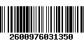 Código de Barras 2600976031350