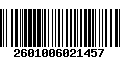 Código de Barras 2601006021457