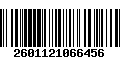 Código de Barras 2601121066456