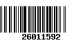 Código de Barras 26011592