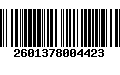 Código de Barras 2601378004423