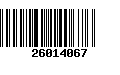 Código de Barras 26014067