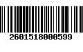 Código de Barras 2601518000599