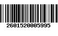 Código de Barras 2601520005995