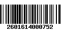 Código de Barras 2601614000752