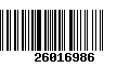 Código de Barras 26016986