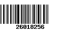 Código de Barras 26018256