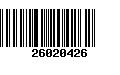 Código de Barras 26020426