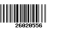 Código de Barras 26020556