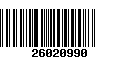 Código de Barras 26020990