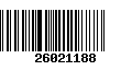 Código de Barras 26021188