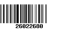 Código de Barras 26022680