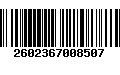 Código de Barras 2602367008507