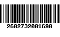 Código de Barras 2602732001690