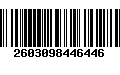 Código de Barras 2603098446446