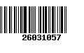 Código de Barras 26031057