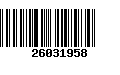 Código de Barras 26031958