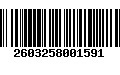 Código de Barras 2603258001591