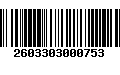 Código de Barras 2603303000753