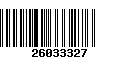 Código de Barras 26033327