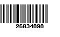 Código de Barras 26034898