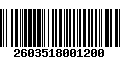 Código de Barras 2603518001200