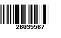 Código de Barras 26035567