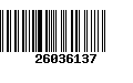 Código de Barras 26036137