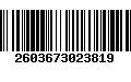 Código de Barras 2603673023819