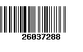 Código de Barras 26037288