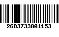 Código de Barras 2603733001153