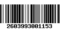 Código de Barras 2603993001153