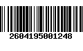 Código de Barras 2604195001248