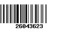 Código de Barras 26043623