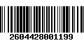 Código de Barras 2604428001199