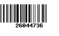 Código de Barras 26044736