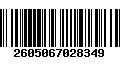 Código de Barras 2605067028349