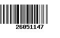 Código de Barras 26051147