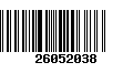 Código de Barras 26052038