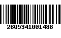 Código de Barras 2605341001488